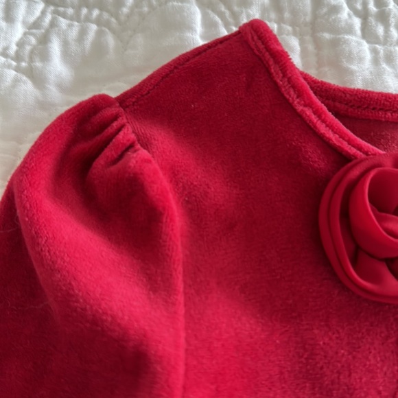 Gymboree holiday red velvet dress 6 - Picture 4 of 4